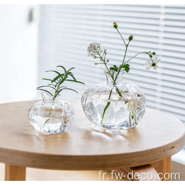 Clear Mini Glass Vase Vase Nouvel An cadeau